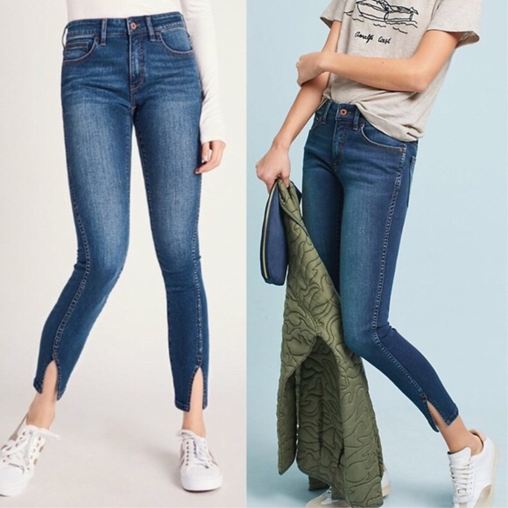 Anthropologie Pilcro Split Hem Jeans